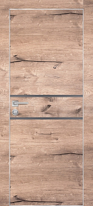 Товар Межкомнатная дверь PX-18 AL кромка с 4-х ст. Дуб пацифик