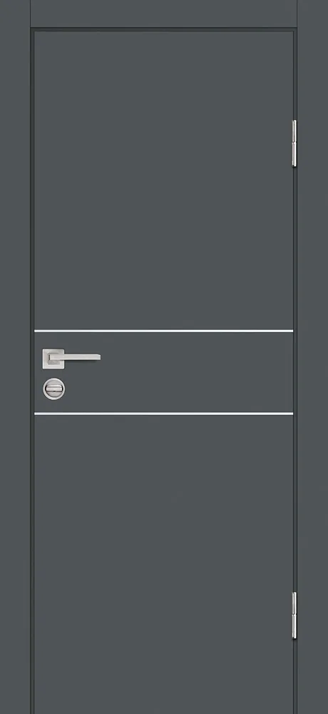 Межкомнатная дверь П-15 Графит матовый